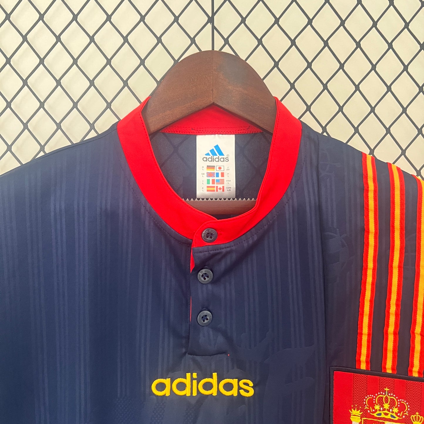 Spain 1996 Retro Blue T-Shirt – Classic Away Edition
