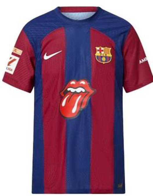 FC Barcelona x The Beatles – Blaugrana Retro Collar T-Shirt